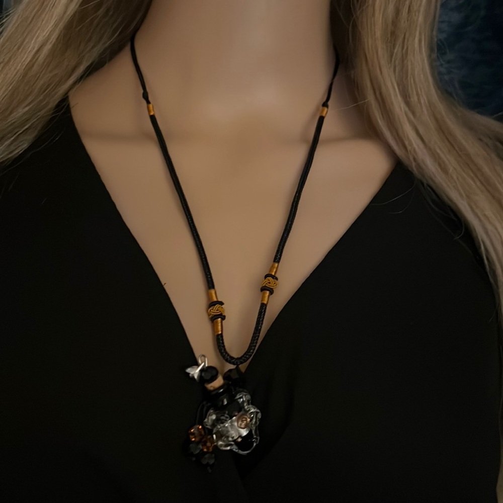 Murano Glass Bottle Necklace